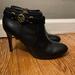 Coach Shoes | Coach Selena Black Ankle Booties, Leather | Color: Black | Size: 7