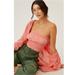 Anthropologie Tops | Anthropologie Pilcro Ruffled Tube Top Nwt Size Large | Color: Pink | Size: L