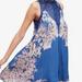 Free People Dresses | Blue Floral Free People Tunic Dress | Color: Blue | Size: Xs