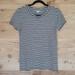 J. Crew Tops | J. Crew Mercantile Black And White Striped Studio Tee Size Small | Color: Black/White | Size: S