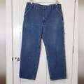 Carhartt Jeans | Carhartt Carpenter Jeans Dungaree Fit Blue Jeans Size 42 X 32 | Color: Blue | Size: 42 X 32