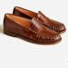 J. Crew Shoes | J.Crew Winona Penny Loafers In Spazzolato Rich Caramel Leather Size 9 | Color: Brown | Size: 9