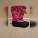 Columbia Shoes | Columbia Big Girls Sz 5 Winter Snow Boots Pink Print Black | Color: Black/Pink | Size: 5g