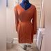 Nine West Dresses | Burnt, Long-Sleeve Dress With Tie | Color: Orange | Size: L