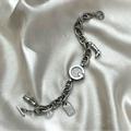 Gucci Accessories | Authentic Vintage Gucci Watch Silver Toggle Lock With Charms | Color: Gray/Silver | Size: Os