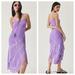 Anthropologie Dresses | Delfi Collective Asymmetric Fringe Dress | Color: Purple | Size: M