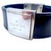 Gucci Accessories | Gucci 925 Sterling A Silver And Italian Leather Bracelet | Color: Black/Silver | Size: Os