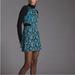 Anthropologie Dresses | Anthropologie Hutch Floral Jacquard Cut-Out Mini Dress Size 10 | Color: Blue/Green | Size: 10