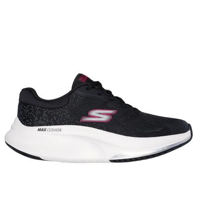 Skechers Women's GO WALK MAX Walker - Vea Sneaker | Size 6.5 | Black/White | Textile/Synthetic | Vegan | Machine Washable