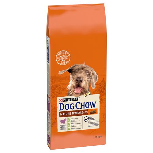 Sparpaket: 2x14kg Dog Chow Senior Lamm Hundefutter trocken