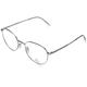Rodenstock Brillengestell R2641 im Oval Style, gefertigt aus Stainless Steel in silber, grau, für Unisex