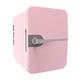 predolo 6L Mini Fridge, USB Plug, 30W Beverage Refrigerator, Thermoelectric Cooler and Warmer for Desktop Home Truck Bar Livingroom, Pink