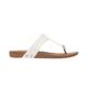 Fitflop Damen Iqushion Zehensandalen aus Leder Sandale, weiß, 43 EU