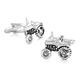 Brass Plated Aircraft Racing Boat Motorcycle Bike Style Cufflinks Men's French Shirt Cufflinks (Metallic Color: 21) ()