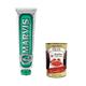 6 x Marvis Classic Strong Mint Toothpaste, 85 ml, Toothpaste with Taste Experience Guarantee for Invigorating and Long-Lasting Freshness + Italian Gourmet Polpa 400 g