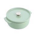 KitchenAid Cast Iron Ø 26cm/5.2 Litre Casserole with Lid, Robust & Durable,Searing,Browning or Frying,PFAS-Free Enamel Interior,Induction,Ergonomic Handle,Oven Safe up to 260°C,Pistachio