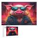 Puzzle for Adults Pig Jigsaw Puzzles for Adults 1000 Piece for Adults & Kids Age 12 Years Up Woodiness Puzzles Educational Game Challenge Toy （75×50cm）