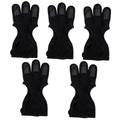 BESPORTBLE 5pcs Archery Finger Stall Wear-resistant Finger Guard Wax Arm Guards for Adults Deerseeker Glove Archery Glove Professional Archery Equipment Mittens Adjustable Spandex Finger Cot