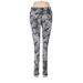 Adidas Leggings: Gray Leopard Print Bottoms - Women's Size Medium