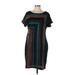 Sandra Darren Casual Dress - Shift: Teal Dresses - Women's Size Large
