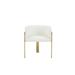 Everly Quinn Beland Metal Arm Chair Upholstered/Metal in White | 28 H x 20 W x 23 D in | Wayfair C1A229C21F4C49758EA21842EAFE4024