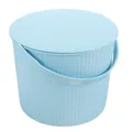 Petit tabouret domestique avec couvercle bacs de rangement seau panier Foy baignoire ronde en