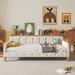 House of Hampton® Jessmeet Platform Bed Upholstered/Velvet, Linen in White | 28.7 H x 41.3 W x 80 D in | Wayfair 1EEBBBBC044C4B7DAC356A12F623A8C0