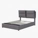 Latitude Run® Full Size Platform Bed w/ A Hydraulic Storage System Upholstered/Velvet, Wood in Gray | 44.5 H x 63.8 W x 81.3 D in | Wayfair