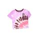 Justice Short Sleeve T-Shirt: Pink Tie-dye Tops - Kids Girl's Size 12
