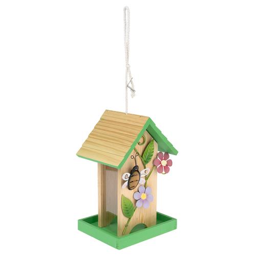 Mangeoire TIAKI Printemps pour oiseaux - L 17 x l 13,5 x H 25 cm