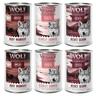 Wolf of Wilderness ""Red Meat"" 6 x 400 g pour chien lot mixte