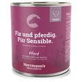 Lot Herrmann's Menu Bio Sensitive 24 x 800 g pour chien - cheval, patates douces bio, courgettes bio