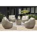 Signature Design by Ashley Malayah Brown/Beige 5-Piece Outdoor Package - 38"W x 37"D x 36"H
