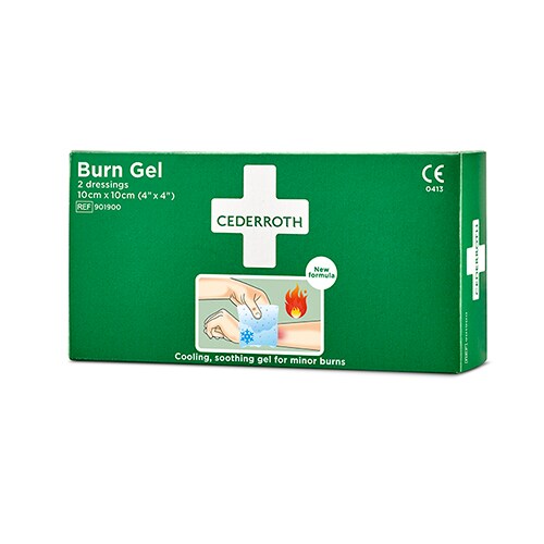 48 Cederroth Burn Gel Dressing Verband 10 cm x 10 cm Image