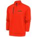 Men's Antigua Orange Pepperdine Waves Generation Quarter-Zip Top