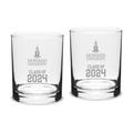 Howard Bison Class of 2024 14oz. Two-Piece Classic Double Old Fashioned Glass Set