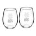 UC Irvine Anteaters Class of 2024 21oz. Two-Piece Stemless Wine Glass Set