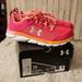 Under Armour Shoes | Brand New In Box Bright Pink Under Armor Shoes Size 7y | Color: Orange/Pink | Size: 7g