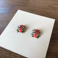 J. Crew Jewelry | J.Crew Ladybug Earrings | Color: Gold/Red | Size: Os