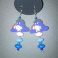 Disney Jewelry | Eeyore Earrings (Handmade) | Color: Blue/Gray/Pink | Size: Os
