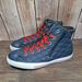 Converse Shoes | Converse Chuck Taylor Ct Side Zip Hi Nighttime Navy Quilted Sneaker Junior Sz 6 | Color: Blue/Red | Size: 6bb