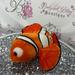 Disney Toys | Disney Finding Nemo Plush Clown Fish Small Fin And Big Fin So Cute Fishie | Color: Orange/White | Size: Osbb