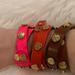 Tory Burch Jewelry | Authentic Tory Burch Wrap Bracelets (Bundle Of 3) | Color: Pink/Red | Size: Os