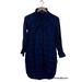 Madewell Dresses | Madewell Daywalk Shirtdress In Farmstand Plaid Blue Black Long Sleeve Size Xxs | Color: Black/Blue | Size: Xxs