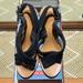 J. Crew Shoes | J. Crew Black Marcie Suede Sandal Heels. Size 6.5 | Color: Black | Size: 6.5