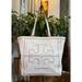 Tory Burch Bags | Authentic Tory Burch White Leather Jessica Handbag | Color: Black/White | Size: 12.5" X 5.5" X 12.5"