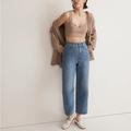 Madewell Jeans | Madewell The Petite Perfect Vintage Wide-Leg Crop Jean | Color: Blue | Size: 33p