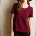 Anthropologie Tops | Anthropologie Vanessa Virginia Floral Embroidered Lace Burgundy Boho Blouse | S | Color: Purple/Red | Size: S