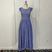 Free People Dresses | Free People Smocked Striped Apron Dress Blue Small Chambray Butterflies Pockets | Color: Blue | Size: S