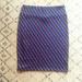 Lularoe Skirts | Lularoe Size Xl Purple And Blue Design. Soft, Comfy Pencil Skirt. | Color: Blue/Purple | Size: Xl